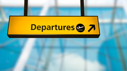 Allianz - departure sign