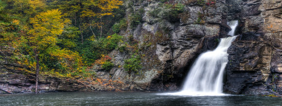 Allianz - waterfall in blue ridge mountains