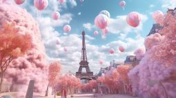 generative AI photo of Paris
