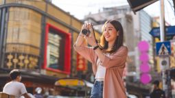 traveler taking photo